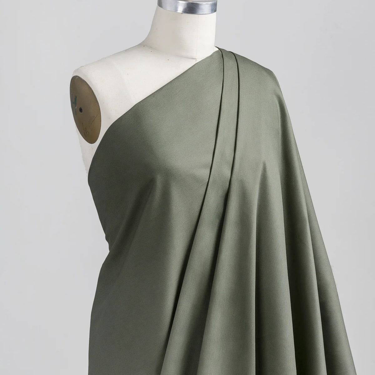 Lightweight Silky Cotton Poplin - Olive by Core Fabrics
