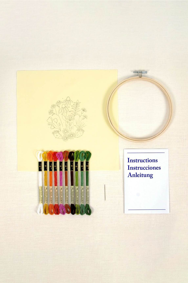 DMC Designer Embroidery Kit - Mediterranean Garden