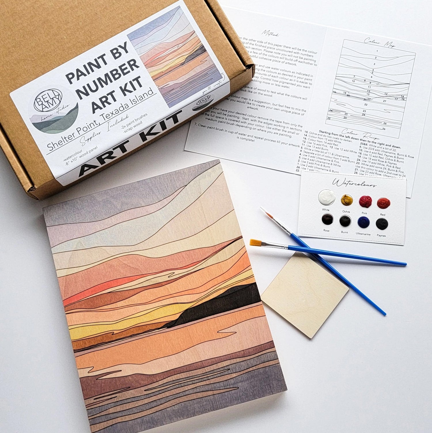 Paint By Number Art Kit by Bellamy Home Studio