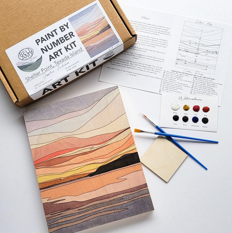 Paint By Number Art Kit by Bellamy Home Studio
