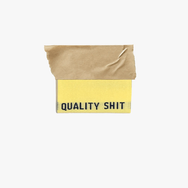 'Quality Shit' Pastel Woven Sewing Labels