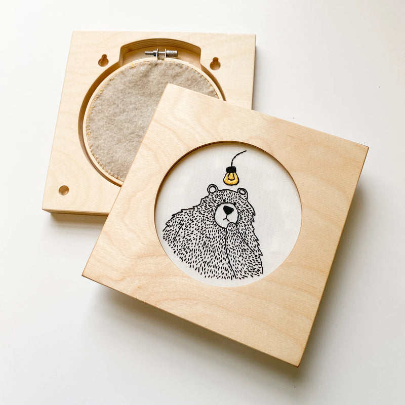 Square Modern Embroidery Hoop Frame for 6" Hoops