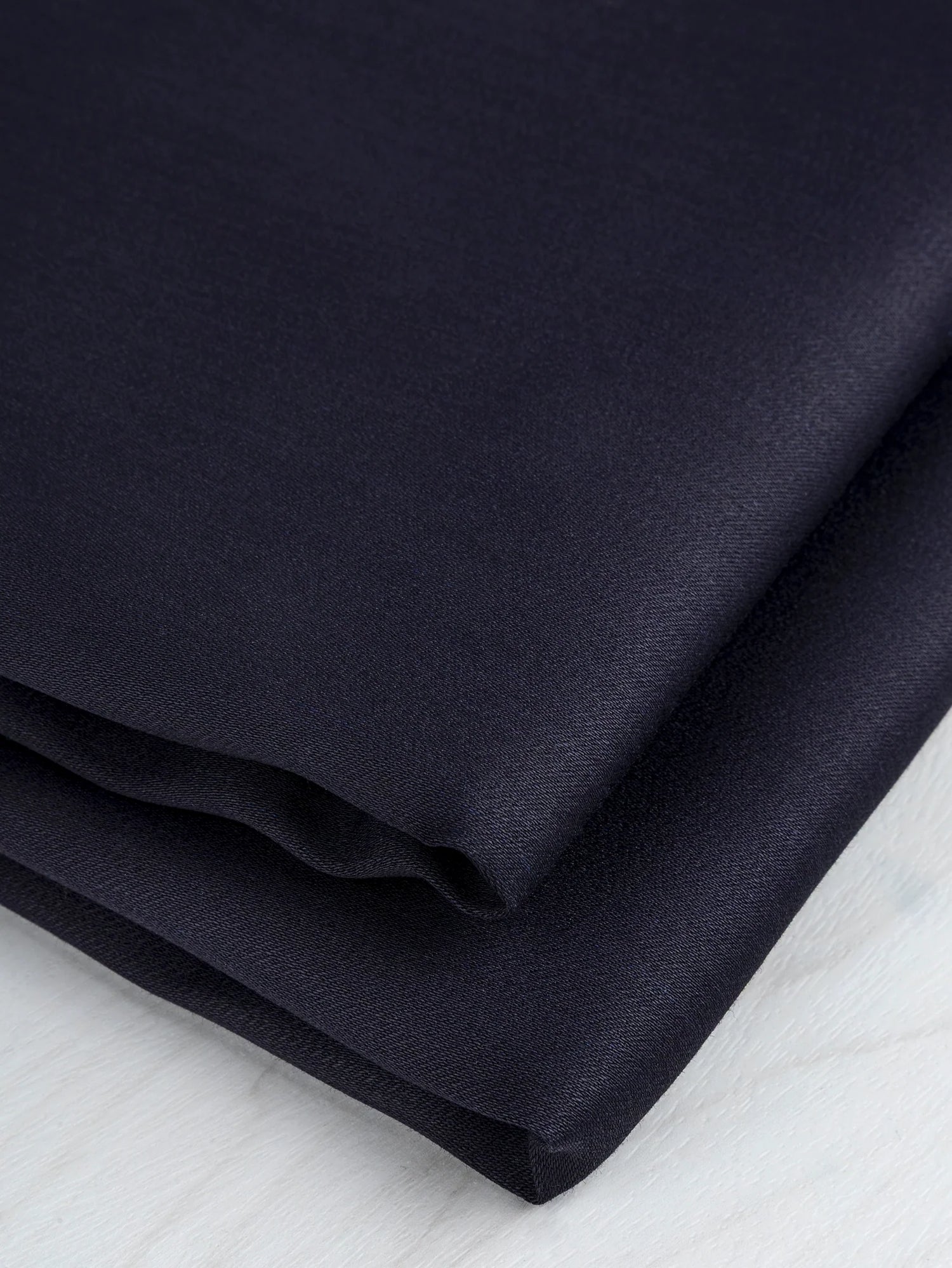 Stretch Cotton Poly Twill Deadstock - Dark Navy by Core Fabrics