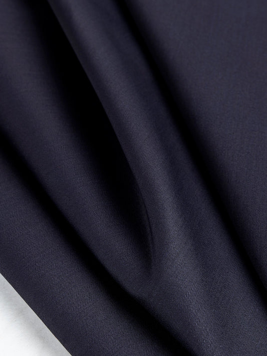 Stretch Cotton Poly Twill Deadstock - Dark Navy by Core Fabrics