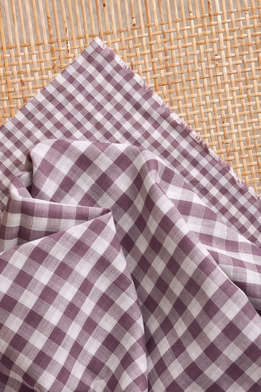 Gingham Off-White in Divine Parma