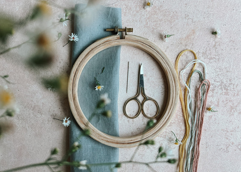 Wild Wood Aster Embroidery Kit by Harvest Goods Co.