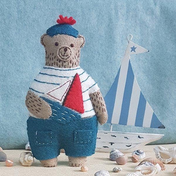 Marcel the Sailor Bear Felt Craft Mini Kit by Corinne Lapierre Limited