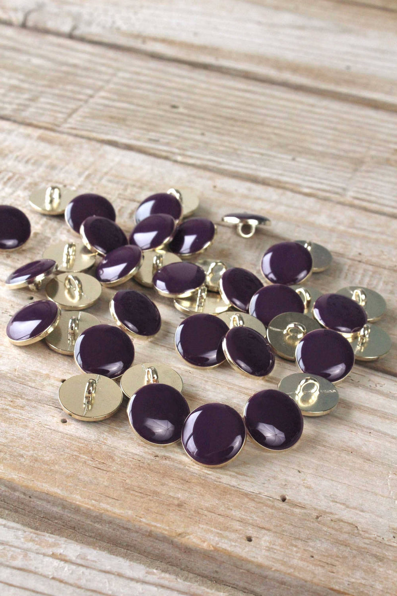 Chic Purple Tail Button by Eglantine et Zoé