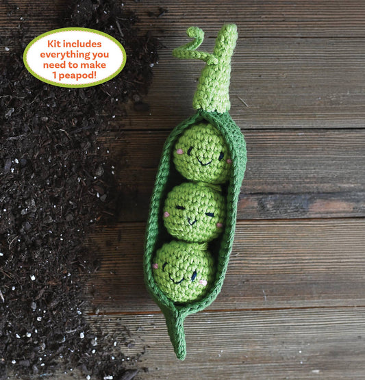 Crochet Your Veggies Amigurumi Kit - Peapod