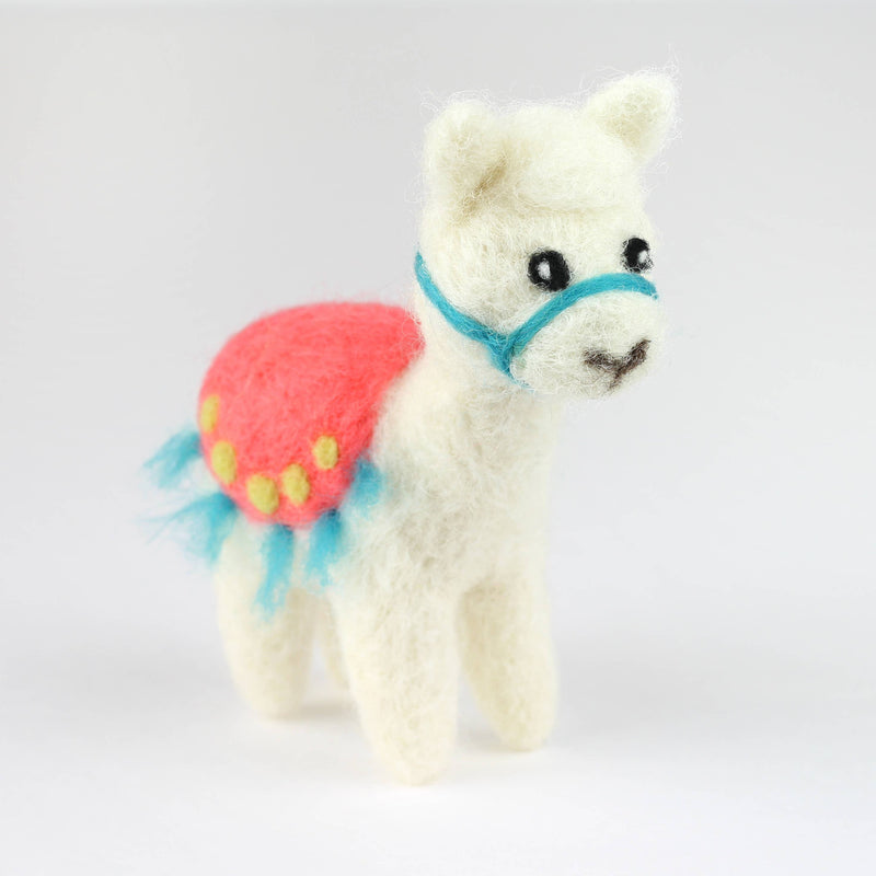 Alpaca Mini Needle Felting Kit | Beginners Craft Kit by Hawthron Handmade