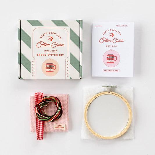Mulled Wine Cross Stitch Kit by Cotton Clara