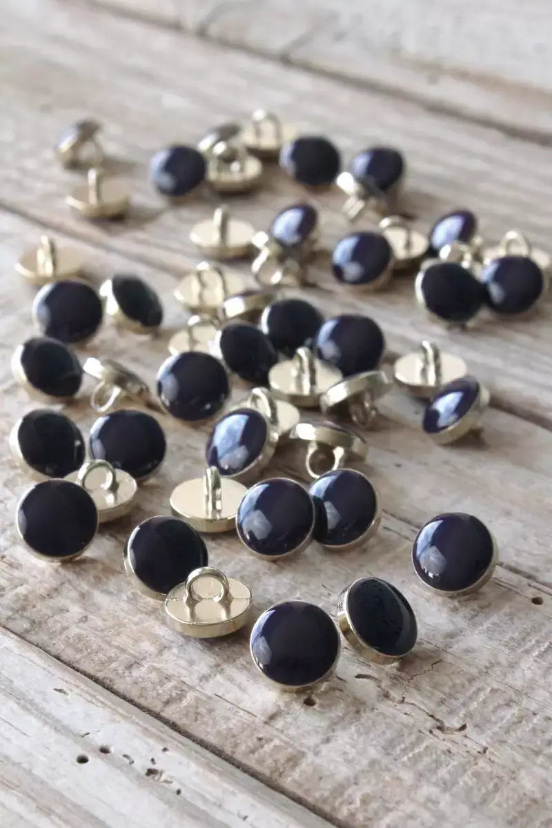 Chic Ink Blue Tail Button by Eglantine et Zoé