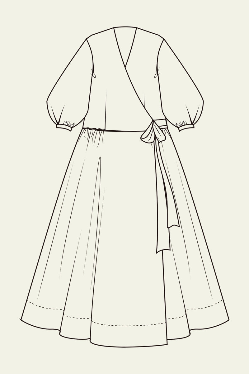 Amalie Wrap Dress PDF Pattern