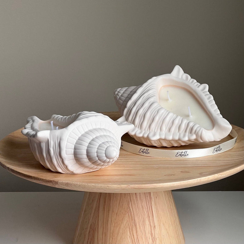 Conch Shell Container Soy Wax Candle by Estelle Studio