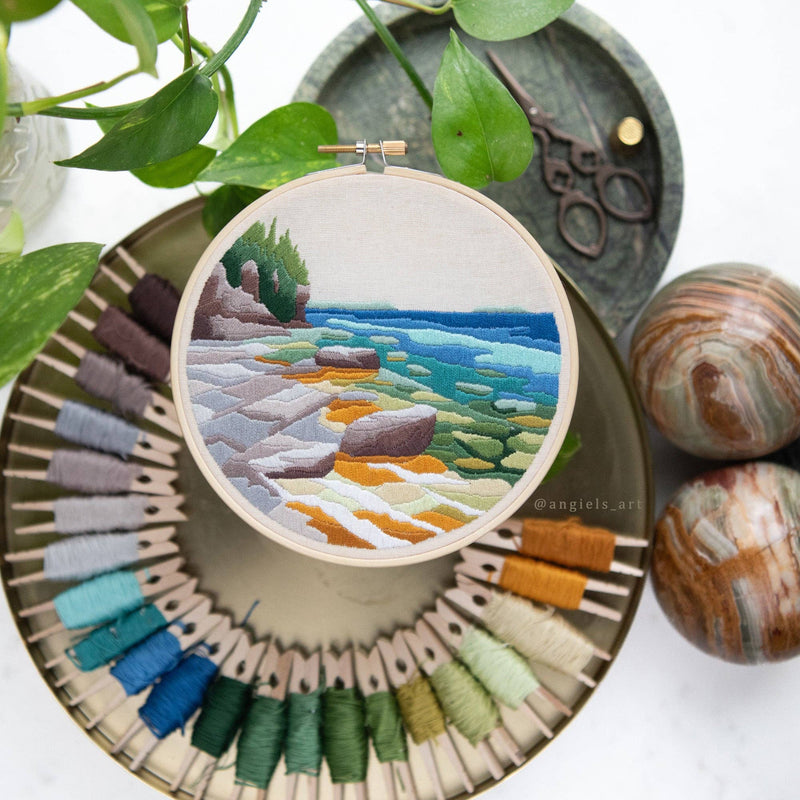 Bruce Peninsula DIY Embroidery Kit by Angiels Art