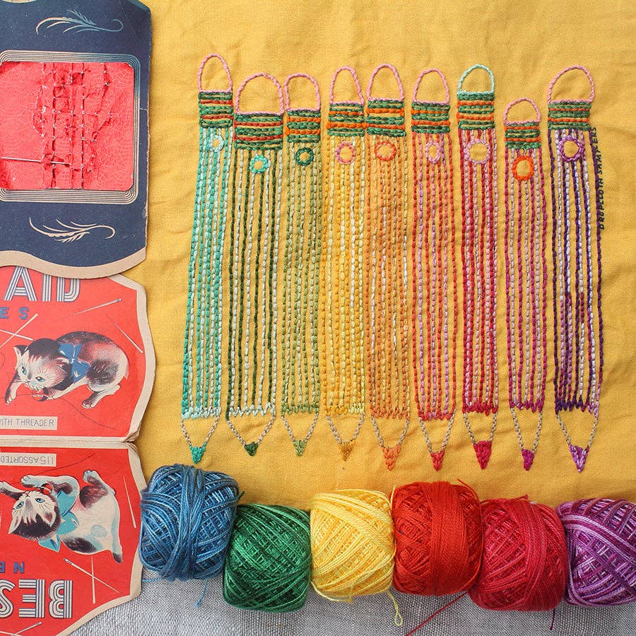 Pencils Printed Sampler