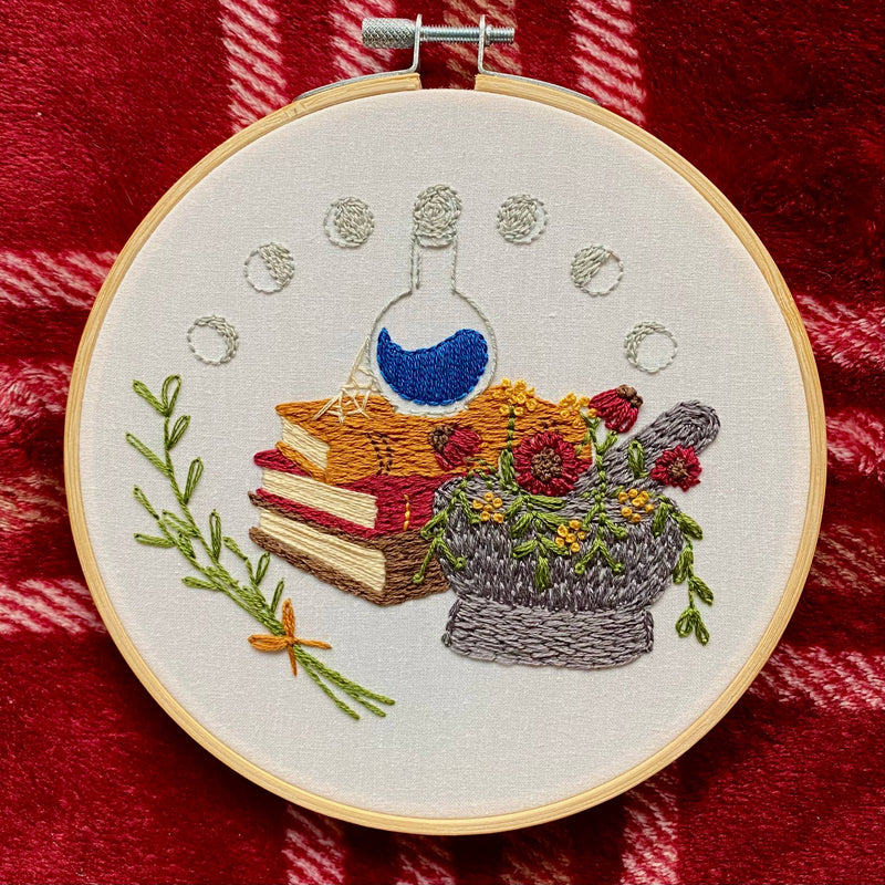 Witch's Apothecary Craft DIY Embroidery Kit