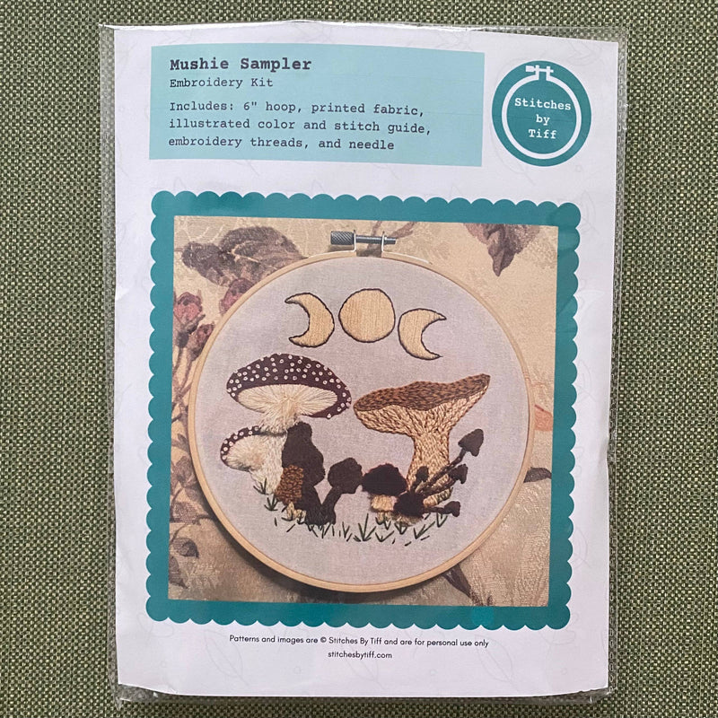 Mushie Sampler Craft DIY Embroidery Kit
