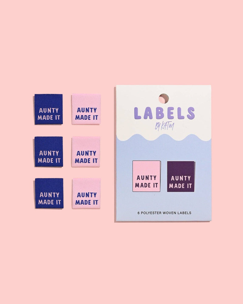Aunty Made It Woven Labels