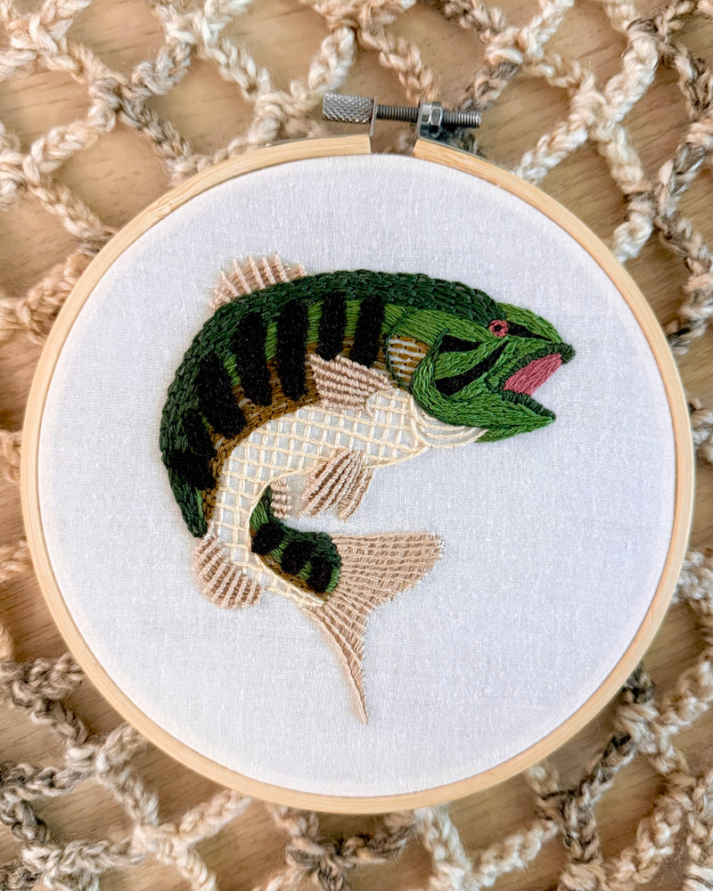 Gone Fishing Craft DIY Embroidery Kit
