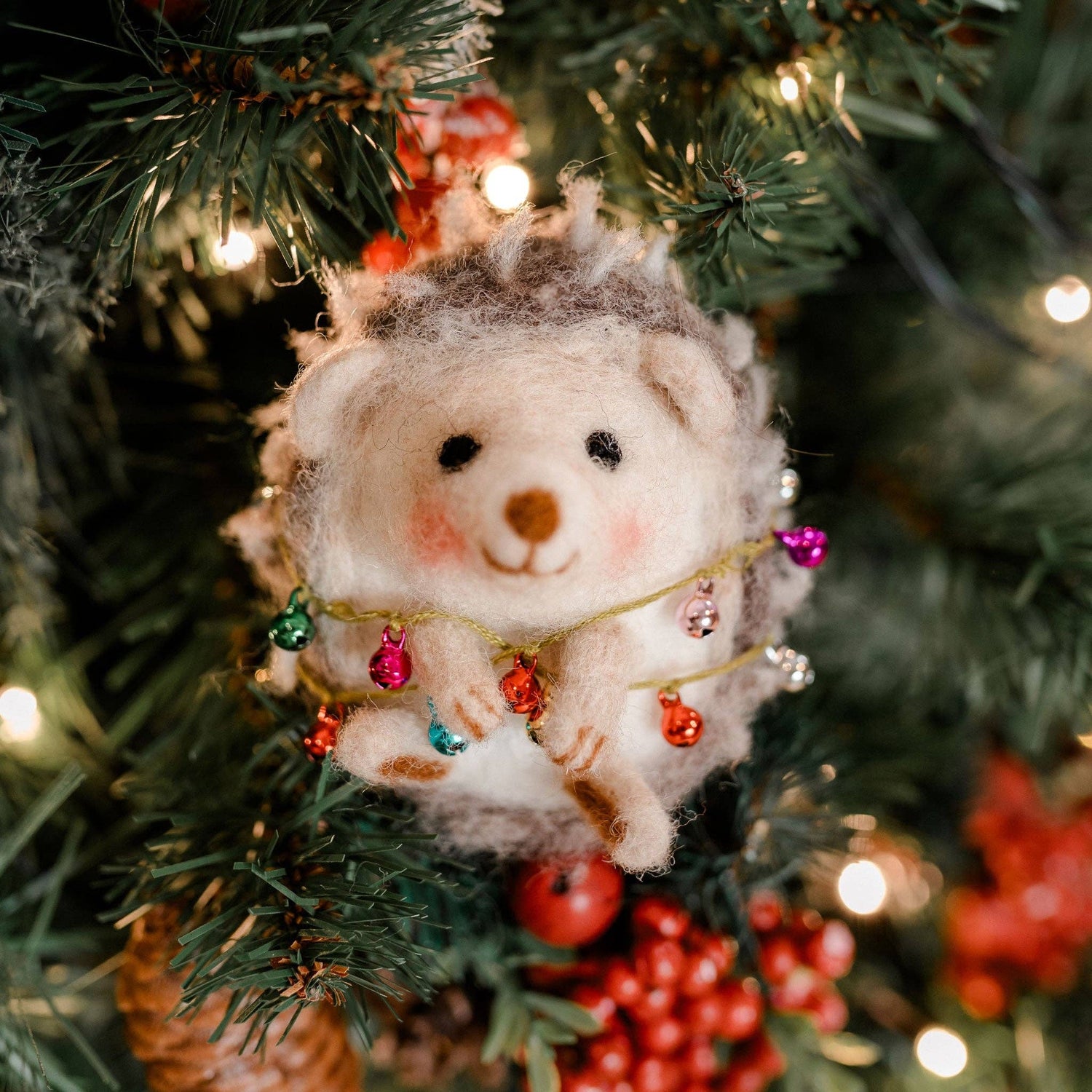 Christmas Hedgehog - Needle Felting Kit
