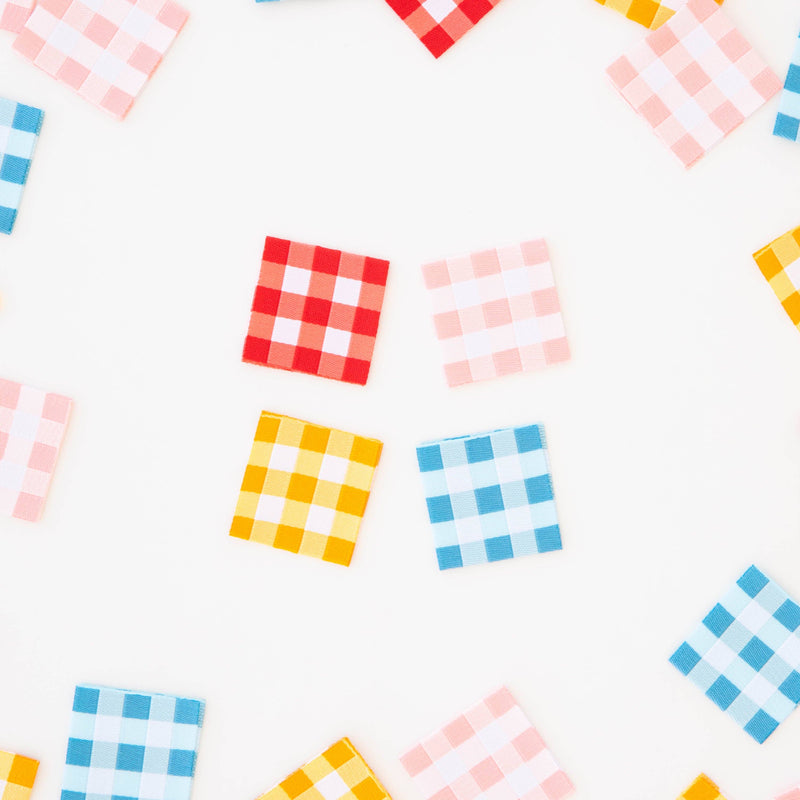 Gingham Multipack Woven Sewing Labels
