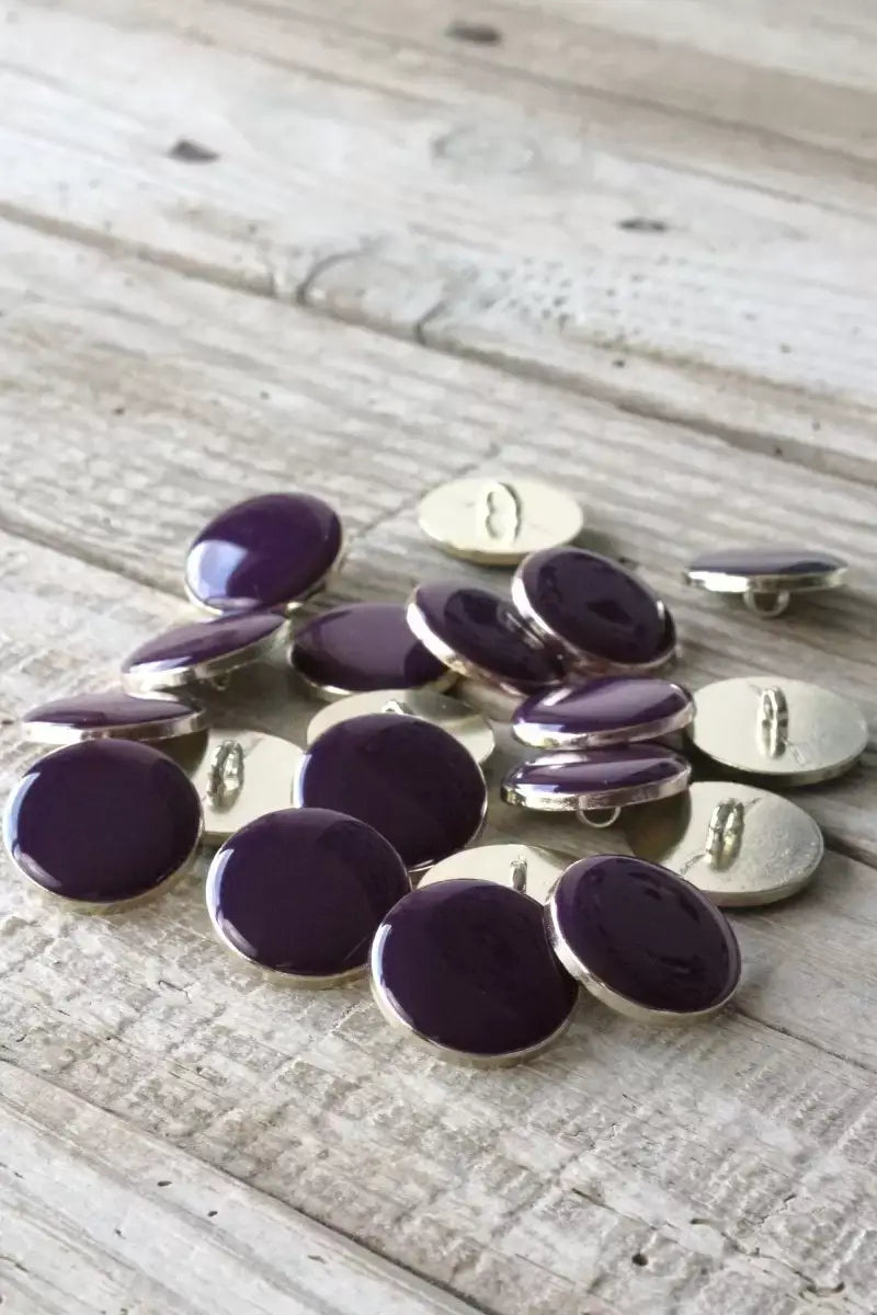 Chic Purple Tail Button by Eglantine et Zoé