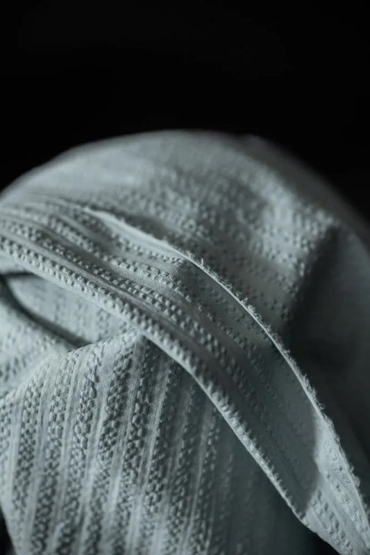 Cloud Cover Organic Cotton Seersucker Stripe by Merchant & Mills