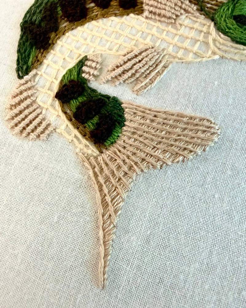 Gone Fishing Craft DIY Embroidery Kit