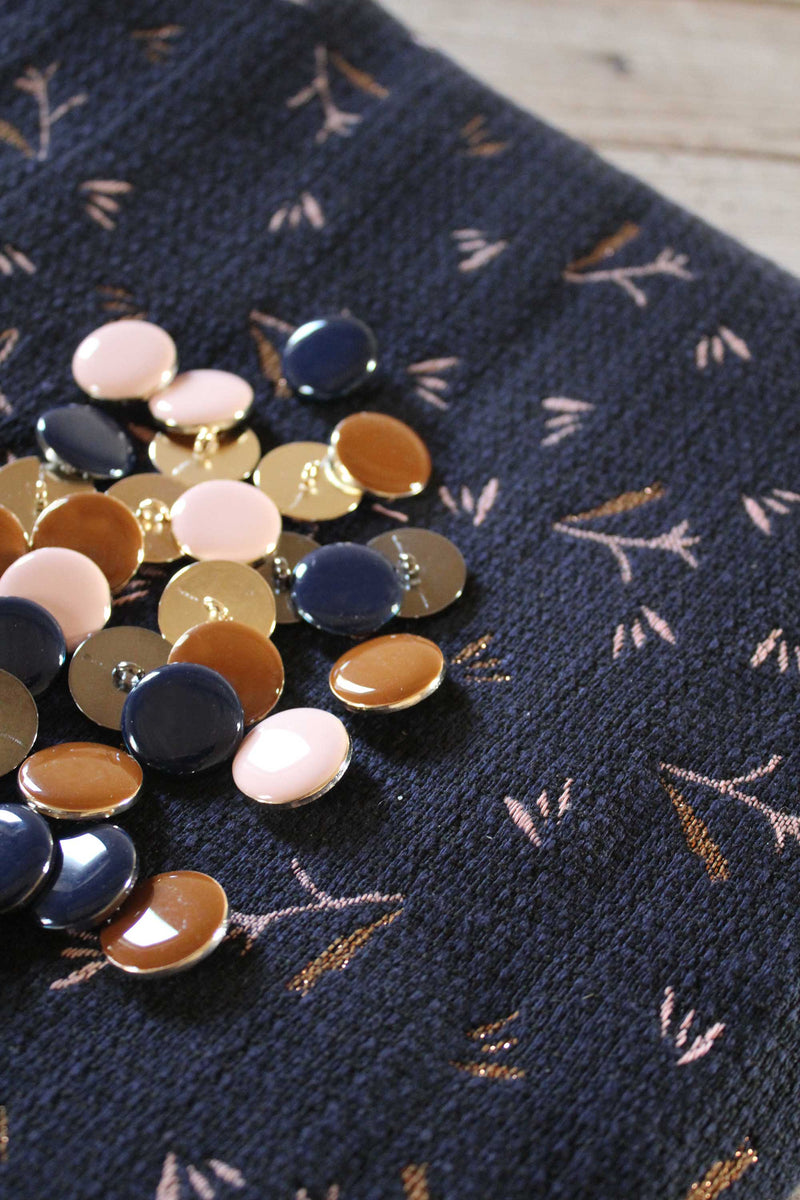 Blue Ramo Jacquard Fabric