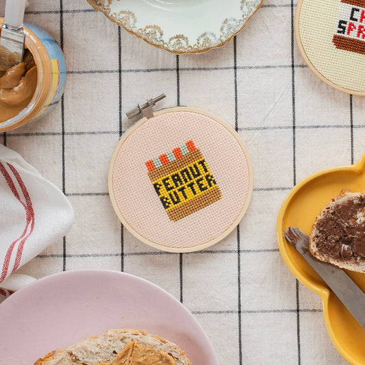 Peanut Butter Cross Stitch Kit by Cotton Clara