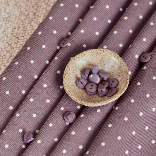 Polka Dot Fine Wale Corduroy Divine Parma Fabric