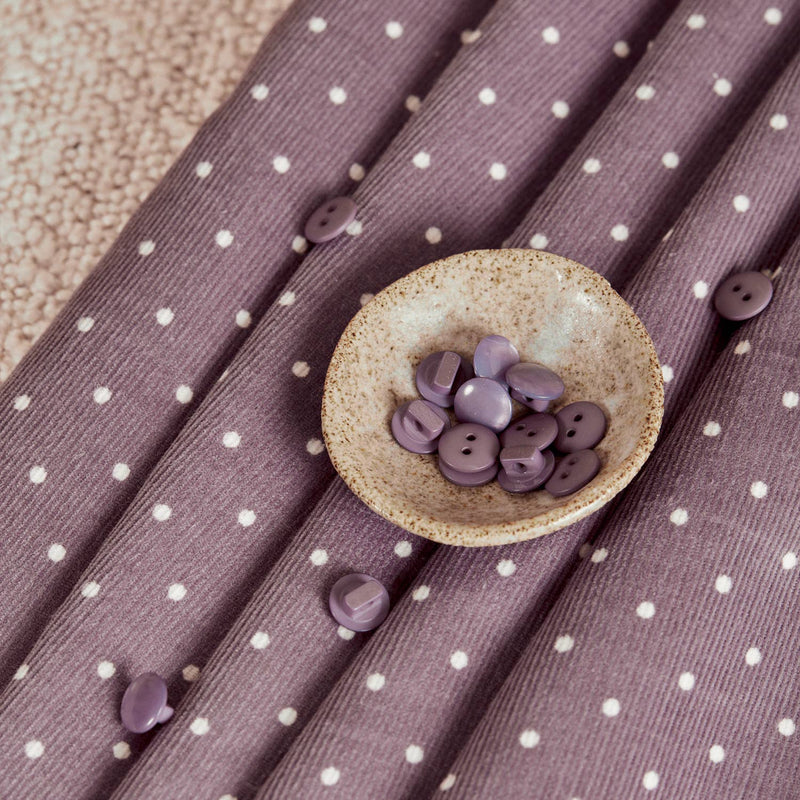 Polka Dot Fine Wale Corduroy Divine Parma Fabric