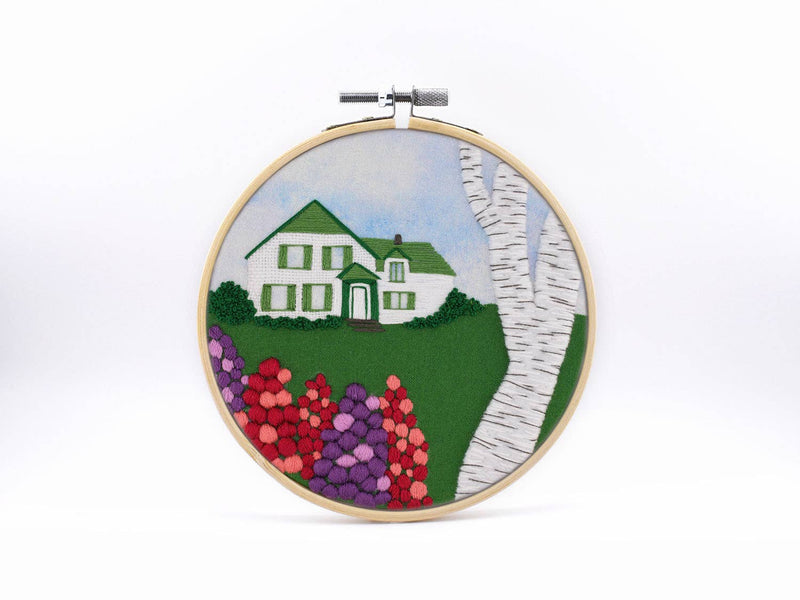 Green Gables House - DIY Embroidery Kit
