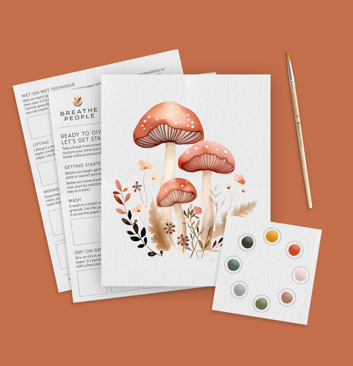 All-In-One Watercolour Kit - Mushroom Forest