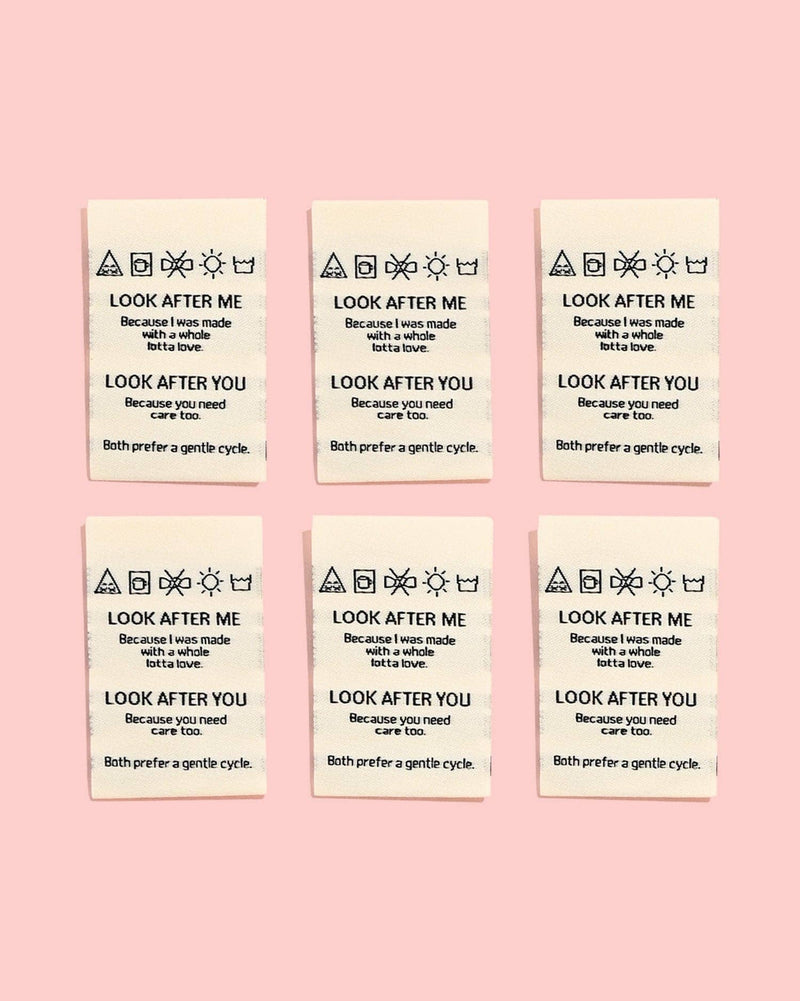 Look After Me, Look After You Woven Labels
