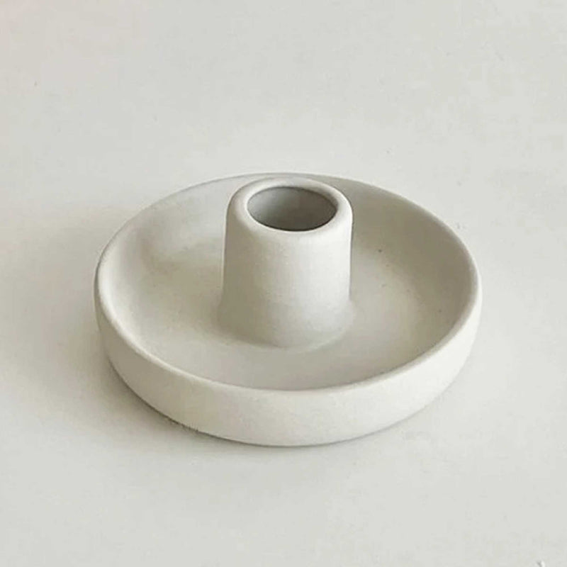 Nordic - Hygge style Ceramic Candlestick Holder by Eastvan Bees