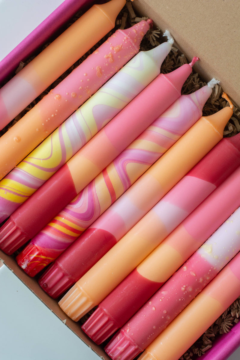 Taper candles - Sunset Mix by Nordtrice