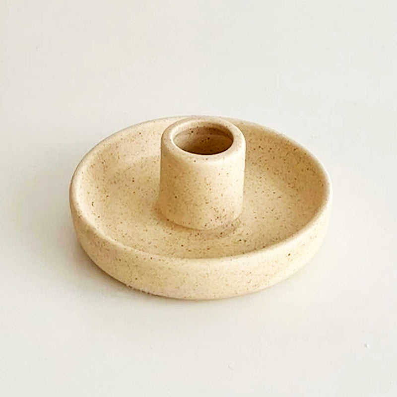 Nordic - Hygge style Ceramic Candlestick Holder by Eastvan Bees