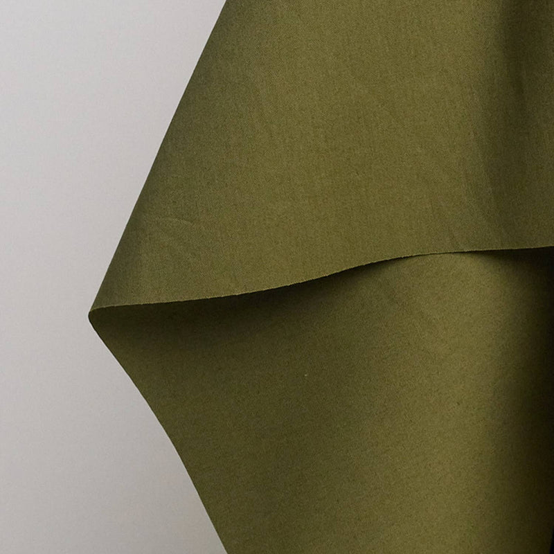 Water-Repellent Cotton Ivy Green Fabric by Atelier Brunette