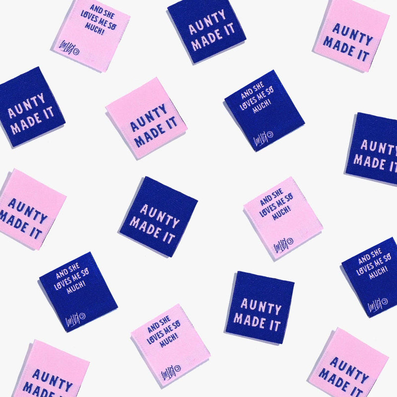 Aunty Made It Woven Labels