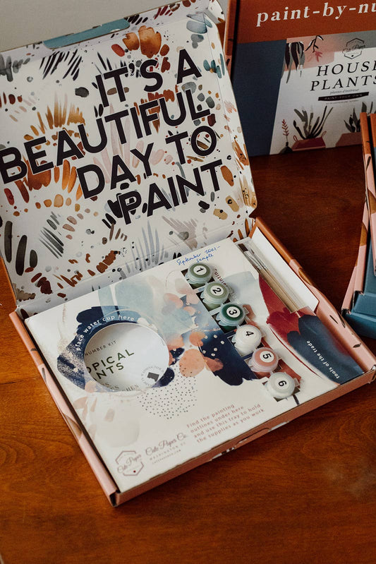 Botany Sprigs Paint-By-Numbers Kit by Cate Paper Co