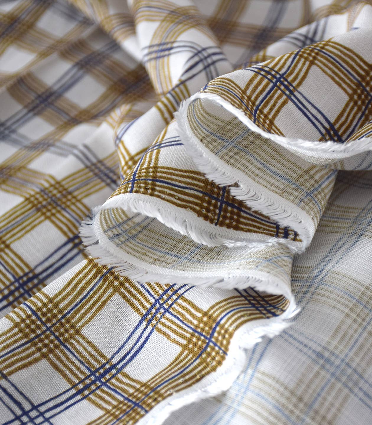 Harry's Checks Viscose Fabric by Cousette