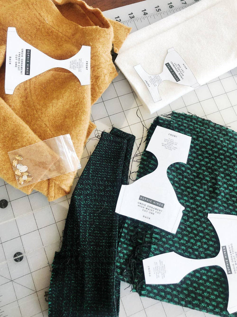 Undie Ornaments Paper Sewing Pattern by Sophie Hines