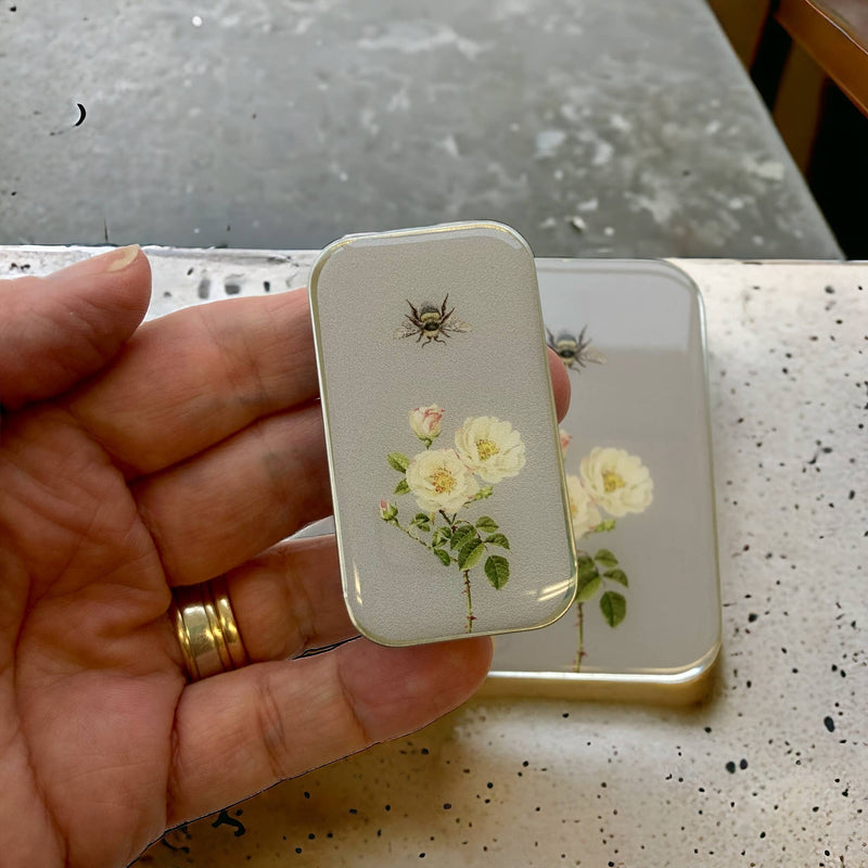 Bee and Rose tin
