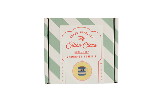 Tea Cross Stitch Kit by Cotton Clara
