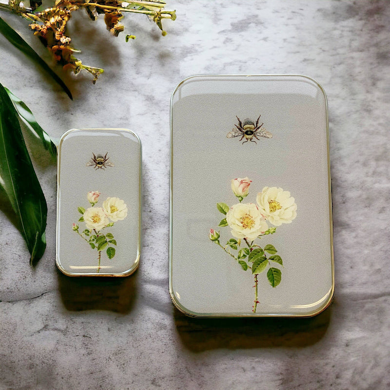 Bee and Rose tin