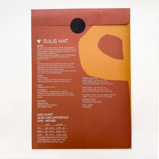 Sulis Hat - Paper Sewing Pattern
