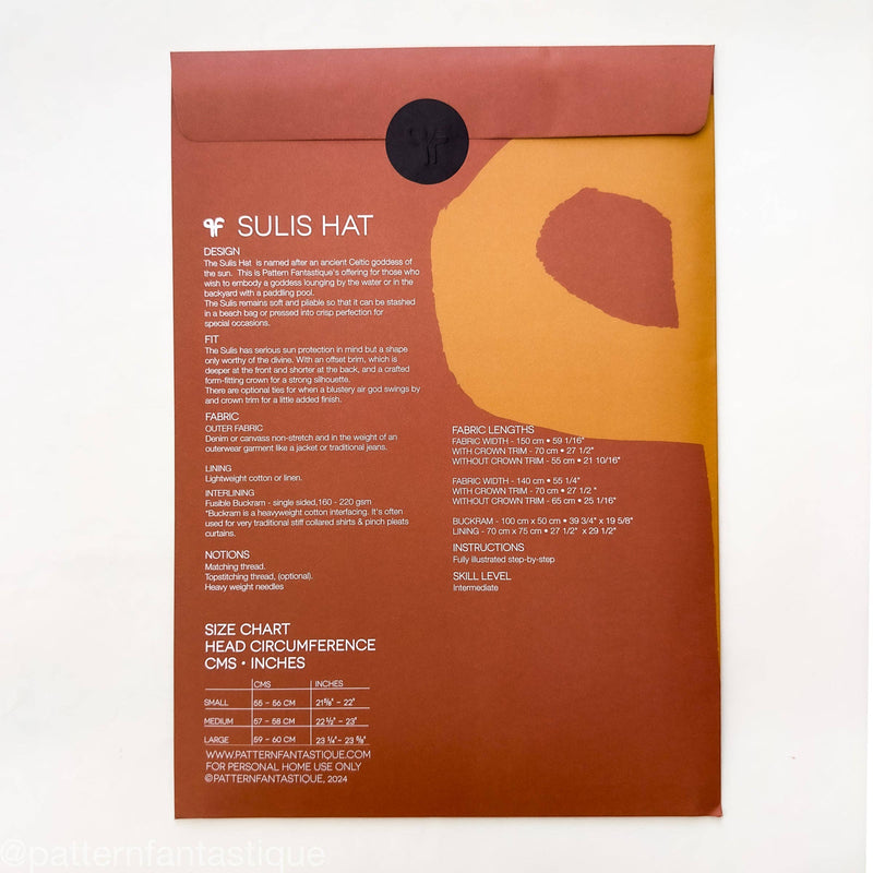 Sulis Hat - Paper Sewing Pattern
