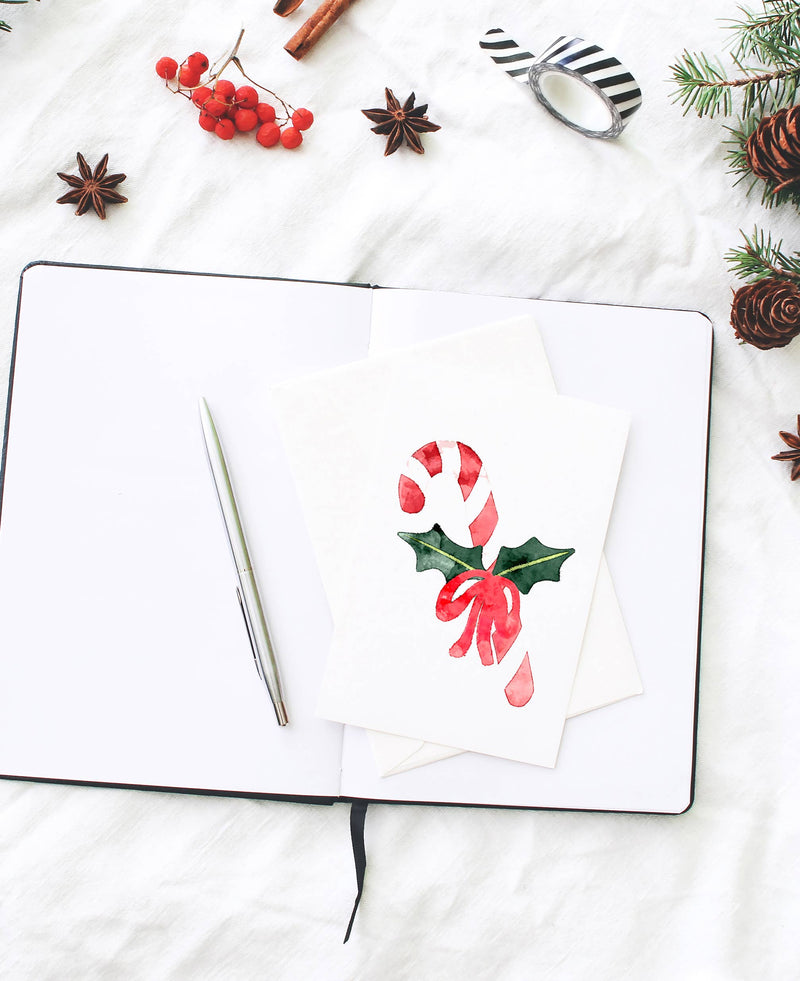 Watercolor Christmas Cards Kit by Cate Paper Co.
